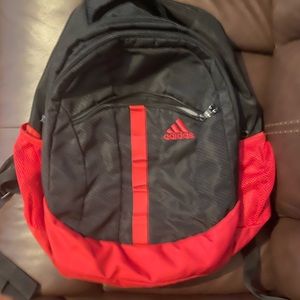Red adidas backpack